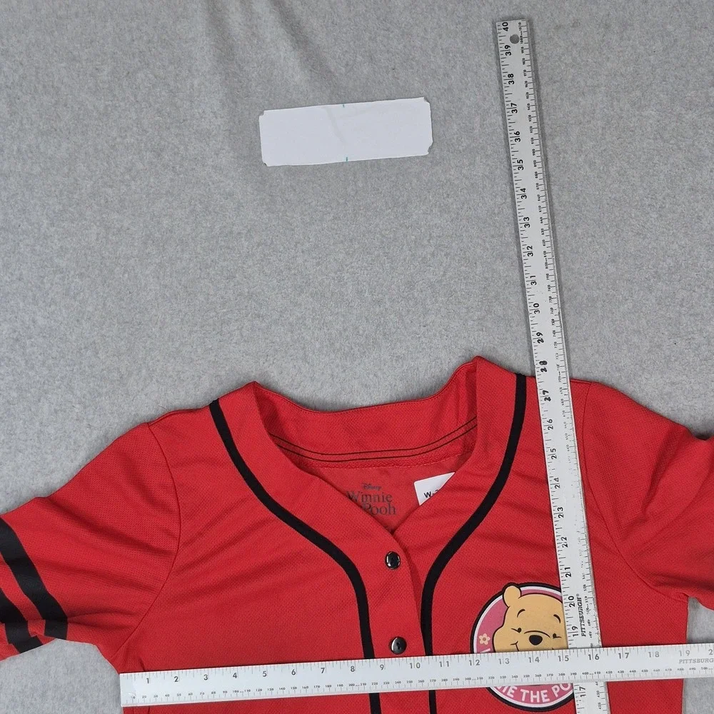 Disney Winnie The Pooh Junior Jersey XL Red Graphic Winnie The Baseball